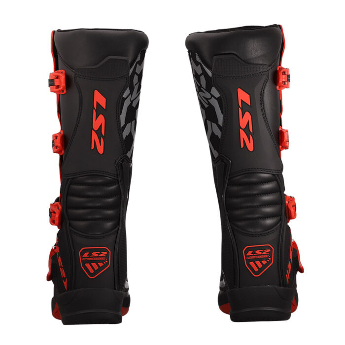 Motocross čizme LS2 RAPTOR muške crno crvene - Slika 9