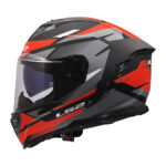 Kaciga LS2 Full Face FF818 STORM III KOMAI crno crvena - Slika 2