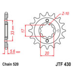Lančanik prednji JT  JTF430-13 (520)13 zuba