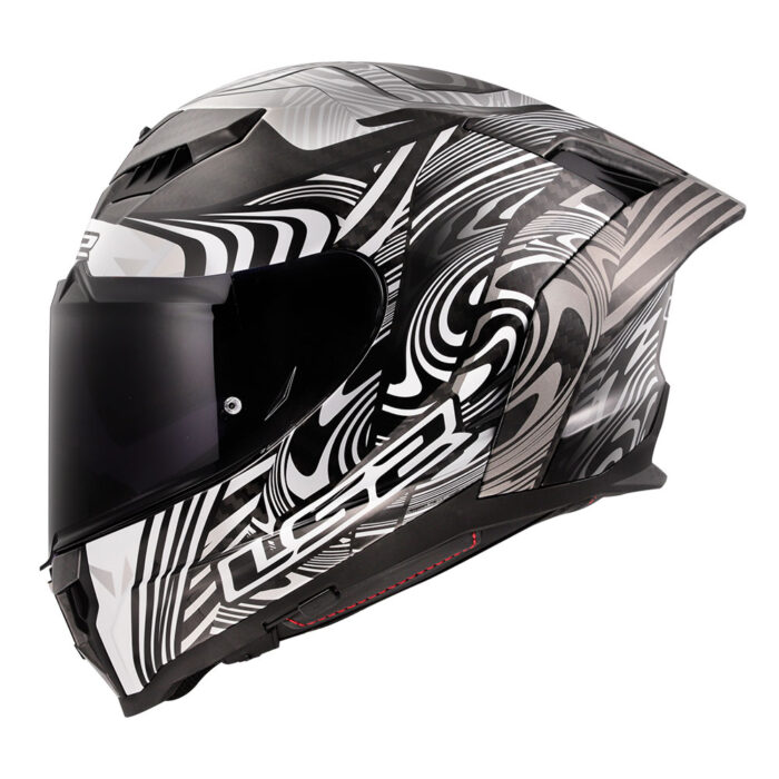 Kaciga LS2 Full Face FF807 DRAGON CARBON ENTHUM srebrna - Slika 3