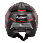Kaciga LS2 Jet OF603 INFINITY II CARBON URUS crno crvena - Slika 4