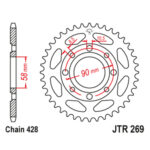 Lančanik zadnji JT  JTR807-44 (525)44 zuba - Slika 5