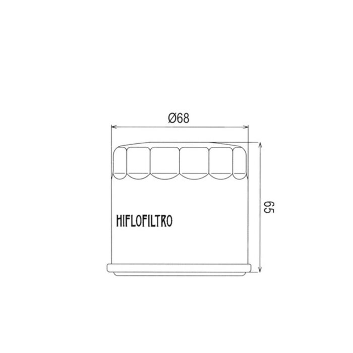 Filter ulja HF138C Hiflo hrom - Slika 2