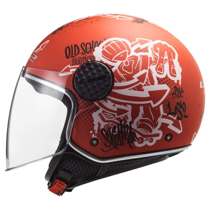 Kaciga LS2 Jet OF558 SPHERE LUX SKATER mat crvena - Slika 2