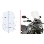 Vizir providni povišeni Kappa BMW F 650 GS / F 800 GS (08-17) 333DTK - Slika 4