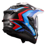 Kaciga LS2 Enduro MX701 EXPLORER CARBON FRONTIER II belo plavo crvena - Slika 5