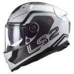 Kaciga LS2 Full Face FF811 VECTOR II METRIC belo titanium sa naočarima - Slika 2