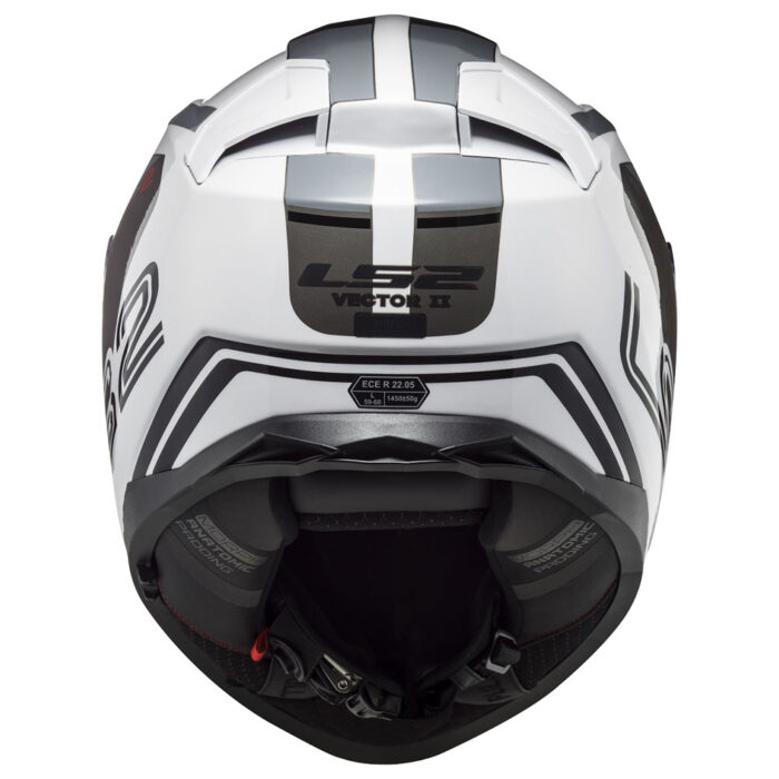 Kaciga LS2 Full Face FF811 VECTOR II METRIC belo titanium sa naočarima - Slika 3