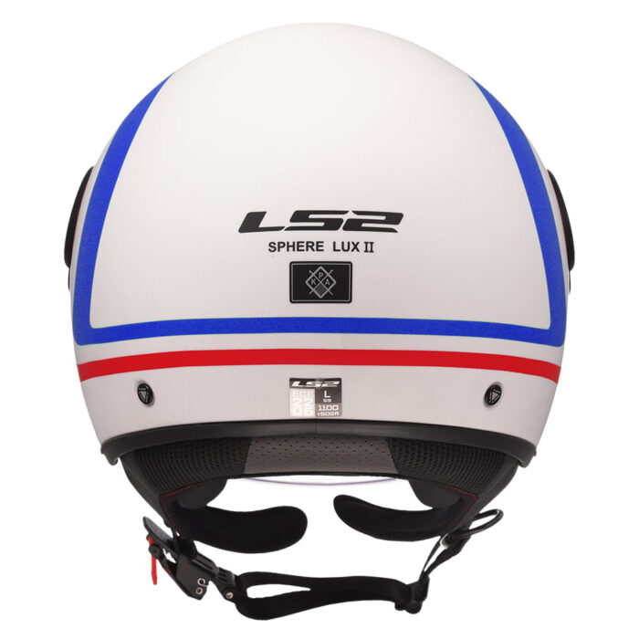 Kaciga LS2 Jet OF558 SPHERE LUX II URBY belo plavo crvena - Slika 4