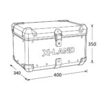 Centralni kofer X-LAND ALU sivi 40L - Slika 4