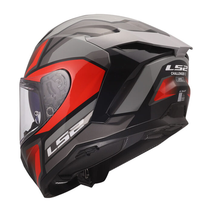 Kaciga LS2 Full Face FF817 CHALLENGER II VIPER sivo crvena - Slika 3