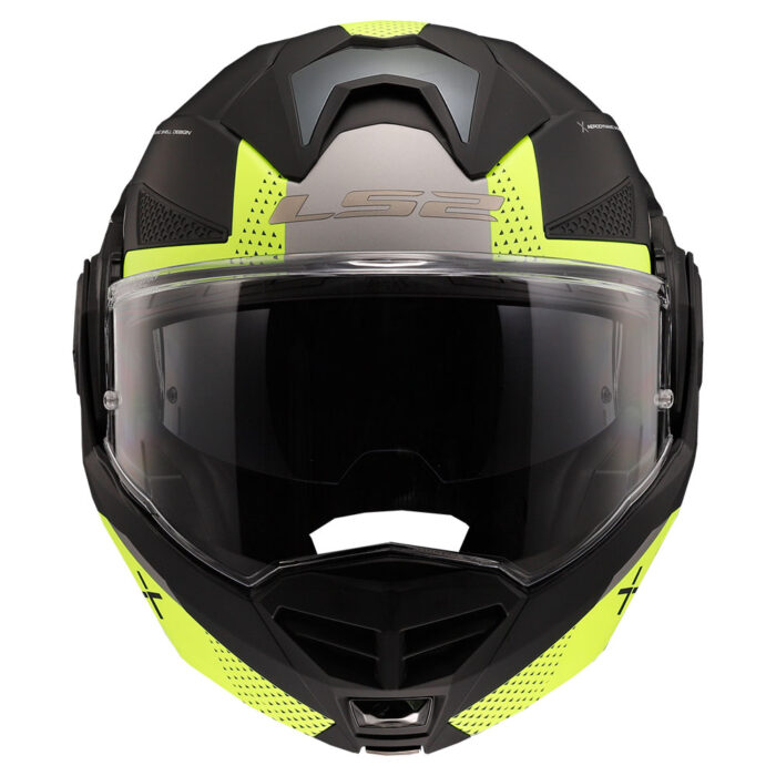 Kaciga LS2 Flip Up FF901 ADVANT X OBLIVION mat crno žuta sa naočarima - Slika 4