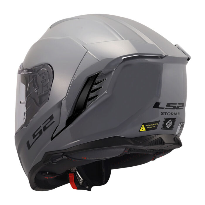 Kaciga LS2 Full Face FF818 STORM III SOLID nardo siva - Slika 3