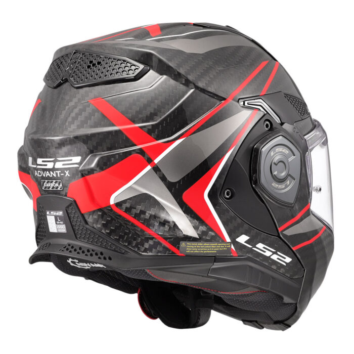 Kaciga LS2 Flip Up FF901 ADVANT X FUTURE II carbon crvena sa naočarima - Slika 5