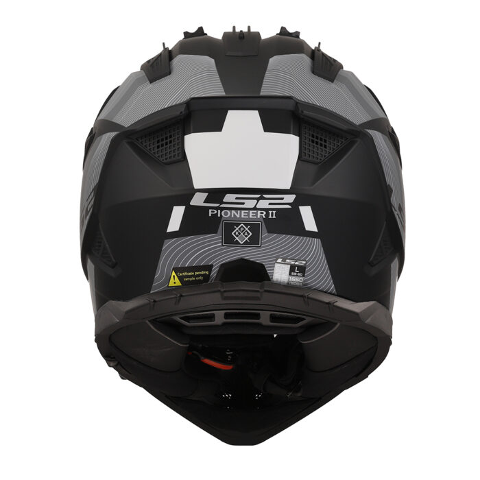 Kaciga LS2 Enduro MX702 PIONEER II HILL mat crno bela - Slika 3
