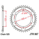 Lančanik zadnji JT JTR843-39 39 zuba - Slika 10