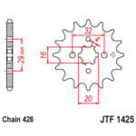 Lančanik prednji JT  JTF430-13 (520)13 zuba - Slika 3