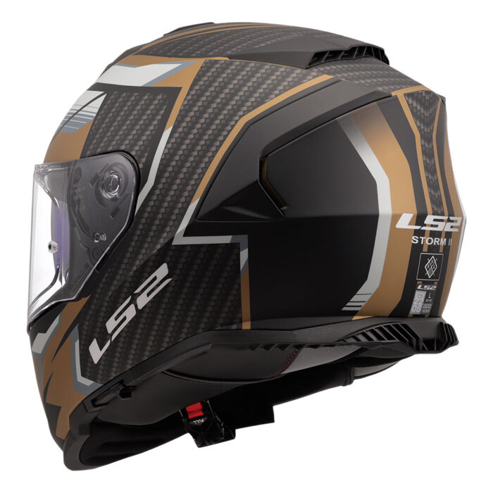 Kaciga LS2 Full Face FF800 STORM II TRACKER crno zlatna - Slika 3