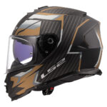 Kaciga LS2 Full Face FF800 STORM II TRACKER crno zlatna - Slika 2