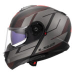 Kaciga LS2 Flip Up FF908 STROBE II CODE crno siva - Slika 3