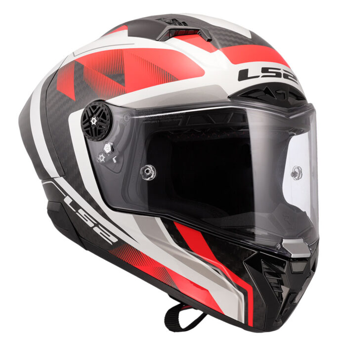 Kaciga LS2 Full Face FF805 THUNDER CARBON GP AERO RAUTE belo crvena - Slika 7