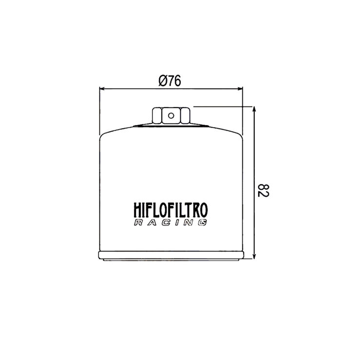Filter ulja HF153RC Hiflo (RACING) - Slika 2