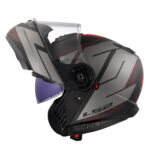 Kaciga LS2 Flip Up FF908 STROBE II CODE crno siva - Slika 4