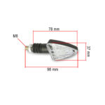 Žmigavci univerzalni LED crni Homologovani - Slika 2