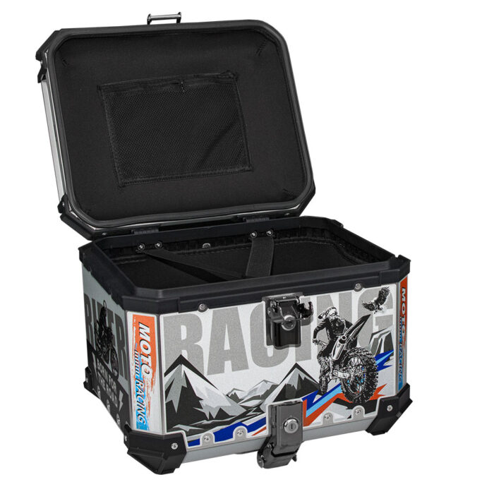 Centralni kofer LS2 ALU niklovani ROCK 45L - Slika 2