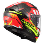 Kaciga LS2 Full Face FF811 VECTOR II CARBON TANTIC crveno žuta - Slika 5