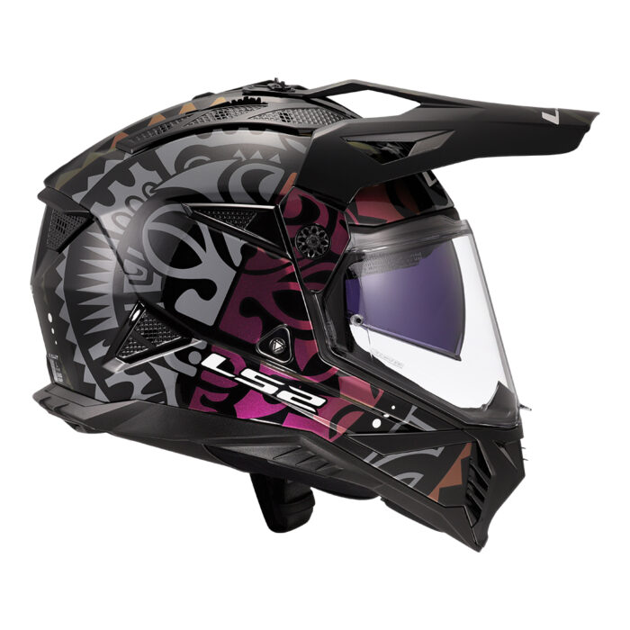 Kaciga LS2 Enduro MX702 PIONEER II RANGI crna - Slika 6