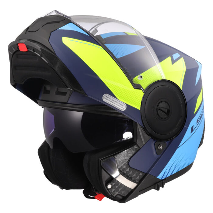 Kaciga LS2 Flip Up FF902 SCOPE II DURIA mat plavo žuta - Slika 9