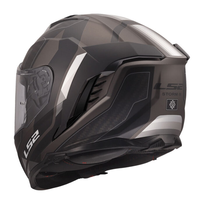 Kaciga LS2 Full Face FF818 STORM III SPORTY crno siva - Slika 3
