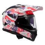 Kaciga LS2 Enduro MX702 PIONEER II FANTASY belo crveno plava - Slika 7