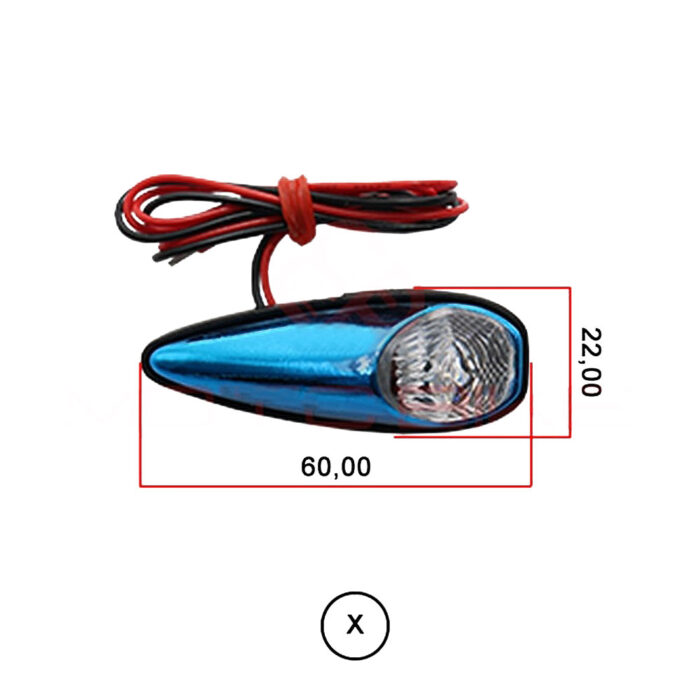 Žmigavci univerzalni 17038 plavi samoleplivi LED STR8 - Slika 2