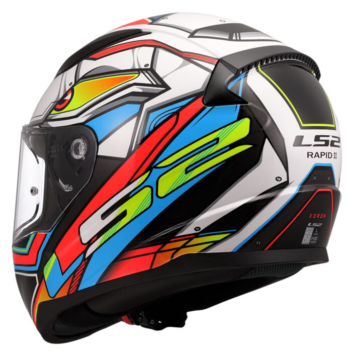 Kaciga LS2 Full Face FF353 RAPID II XDRON belo narandžasta - Slika 3