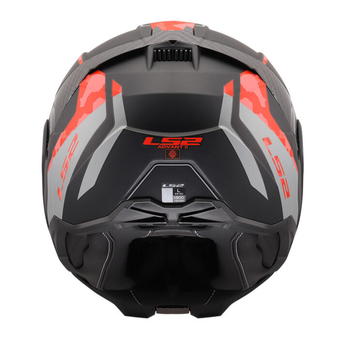 Kaciga LS2 Flip Up FF910 ADVANT II GLIDE crno sivo crvena - Slika 6