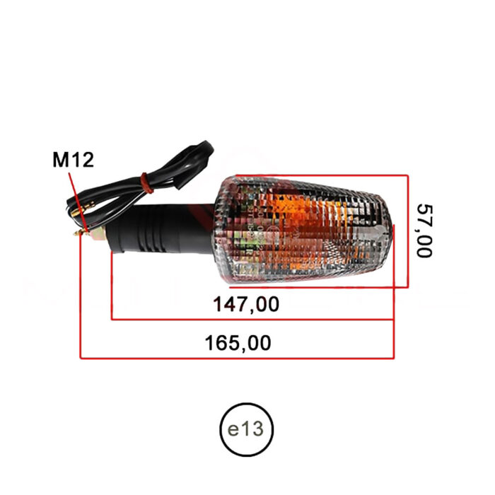 Žmigavac Yamaha TDM (91-01) zadnji  providni Vicma - Slika 3