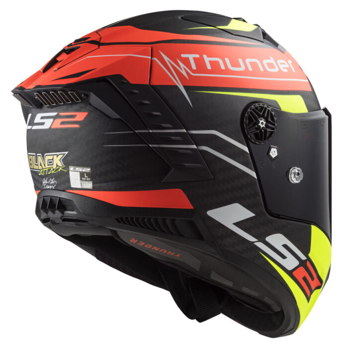 Kaciga LS2 Full Face FF805 THUNDER CARBON ATTACK crveno žuta - Slika 6