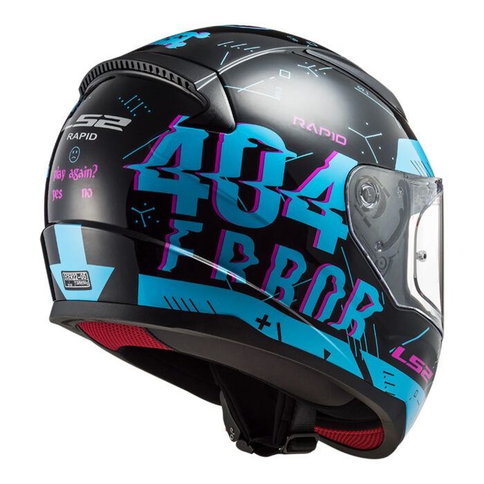 Kaciga LS2 Full Face FF353 RAPID PLAYER crno plava - Slika 3