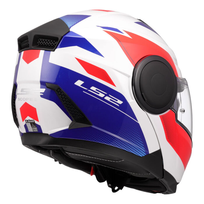 Kaciga LS2 Flip Up FF902 SCOPE II DURIA belo plavo crvena - Slika 5