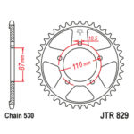Lančanik zadnji JT JTR1131-50-50-13030 (420) 50 zuba - Slika 10