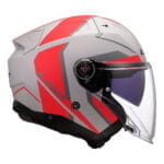 Kaciga LS2 Jet OF603 INFINITY II FOCUS mat sivo crvena - Slika 6