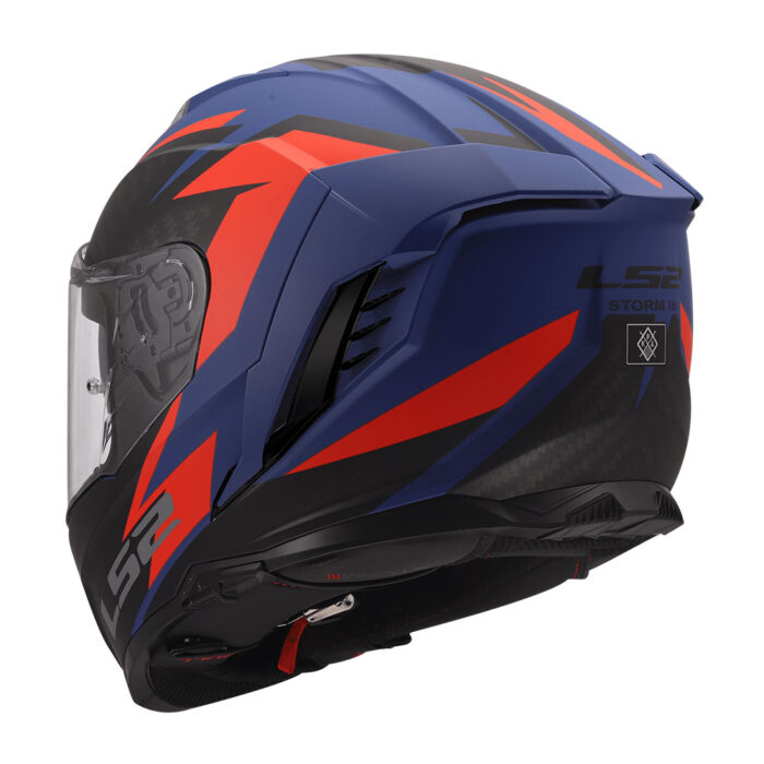 Kaciga LS2 Full Face FF818 STORM III DYNAMO plavo crvena - Slika 3