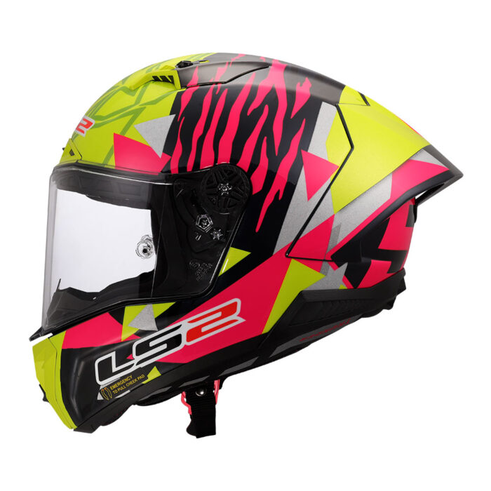 Kaciga LS2 Full Face FF805 THUNDER CARBON GP AERO REPLICA ALDEGUER žuto roza - Slika 2