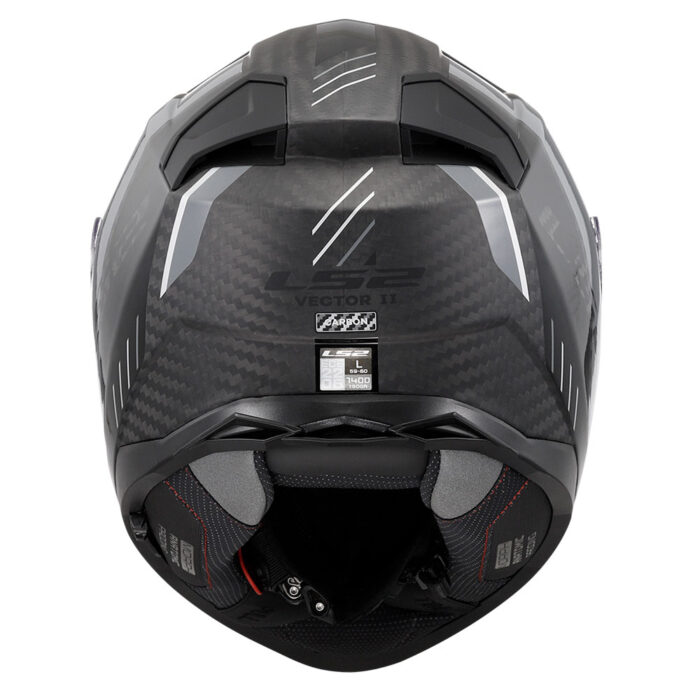 Kaciga LS2 Full Face FF811 VECTOR II CARBON GRID mat crno siva sa naočarima - Slika 3