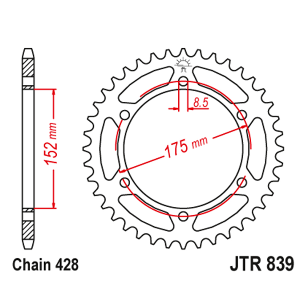 a018b42e-aa0b-4731-a8ce-267492a1d1be.jpg Lančanik zadnji JT JTR839-55-50-15023 (428) 55 zuba - Slika 1