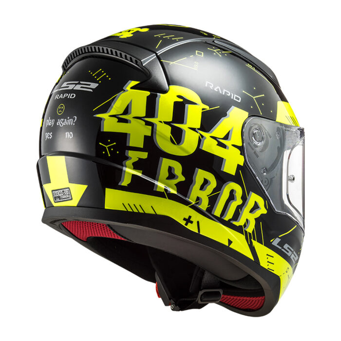 Kaciga LS2 Full Face FF353 RAPID PLAYER crno žuta - Slika 2