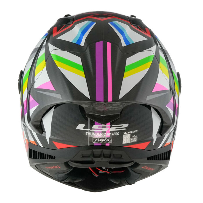 Kaciga LS2 Full Face FF805 THUNDER CARBON GP AERO FLASH crna - Slika 4
