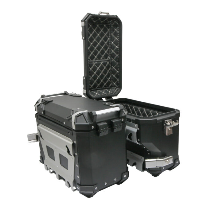 Bočni koferi X-LAND ALU crni 38L+32L - Slika 2